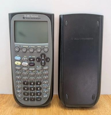 Texas Instruments TI-89 Titanium Graphing Calculator Gray Black Tested Working - Image 1 of 4