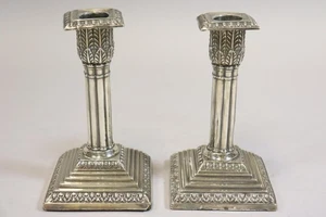 Paar Kerzenleuchter 925er Silber England um 1900 (HB860) - Bild 1 von 11