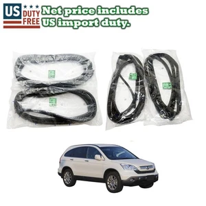 Front Rear Door Weatherstrip Seal Set Fit 2007–11 Honda CR-V 5DR RE1 RE2 RE3 RE4 - Bild 1 von 6