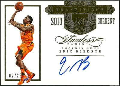 Camiseta deportiva Eric Bledsoe Panini 2015 transiciones impecables con tarjeta automática #2/25 - 1/1 Foto 1 de 3