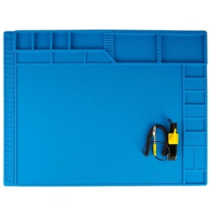 Large Soldering Mat Heat Resistant,Silicone work mat,Magnetic solder mat,Elec... - Picture 1 of 6