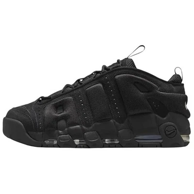 Nike Air More Uptempo Low Triple Black - IM6649-001 - Image 1 of 4