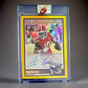 TAI FELTON - 2025 PANINI SCORE (RC) SP - AUTOGRAFO ZONA ORO #60 - 12/50 - Foto 1 di 3