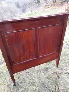 ANTIQUE MAHOGANY AND IRON SINGLE BED 3' - Picture 1 of 7