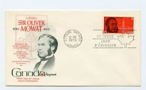 Canada FDC #517 Oliver Mowat Kingswood Cachet 1970 UA 98-2 - Bild 1 von 1