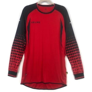 Kelme Team Jersey Red Black Mens Small Padded Goalkeeper Athletic Soccer - Picture 1 of 10