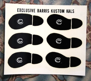 VinTage Hot Rod Decal BARRIS drag racing hang ten Surfing skateboard old school - Picture 1 of 2