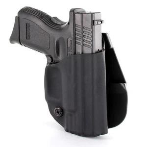 Bersa - OWB Paddle Holster - Matte Black & Black Carbon Fiber - Picture 1 of 7