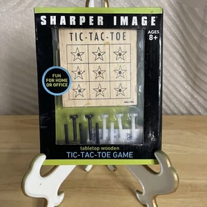 Sharper Image Holz Tic Tac Toe Spiel - Bild 1 von 2