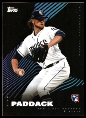 2019 Topps On Demand Rookie Progression Blue #12B Chris Paddack RC Padres /50 - Image 1 of 2