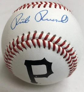Baseball firmato Rick Reuschel Pittsburgh Pirates logo Rawlings AUTO Cubs Giants - Foto 1 di 4