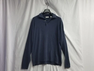HALOGEN Mens Blue Long Sleeve Button Sweater Size Large  - Image 1 of 4