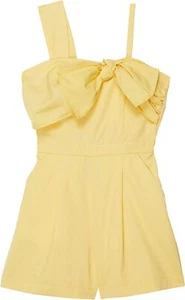 HABITUAL Kids Girl's Off Shoulder Yellow  Romper - Picture 1 of 3