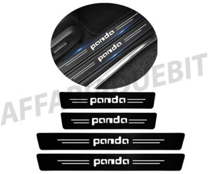 4 battitacco Panda in carbonio carbon look adesivo impermeabile 4 pezzi Fiat - Foto 1 di 3