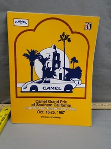 Vintage 1987 Camel Grand Prix of Southern California Souvenir Program Racing - Bild 1 von 3