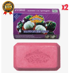 Asantee Mangosteen Soap Thai Fruits Eliminate Bacteria Skin 125g.x2 - Picture 1 of 3