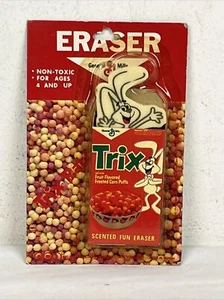 Vintage General Mills Scented Eraser TRIX RABBIT. NEW In Package - Picture 1 of 5