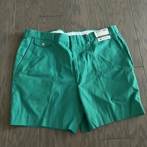 Vintage Deadstock Lacoste Shorts Shamrock Green Size 42 Made in USA Waistband - Picture 1 of 13