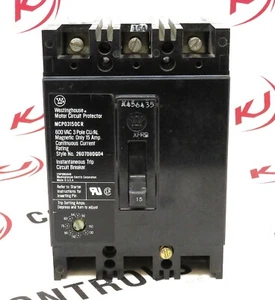 Eaton Westinghouse MCP03150CR 15A 3 polos 600V estuche moldeado protector de circuito de motor - Imagen 1 de 4