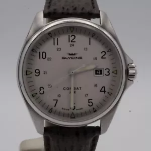 Glycine Combat Automatic Men's Vintage Watch 43MM Nice Condition 3890 Wrist - Picture 1 of 9