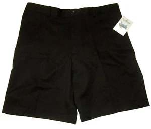 Men's 38W Van Heusen Traveller Shorts Sorbtek Moisture Wick Classic Fit Black  - Bild 1 von 7