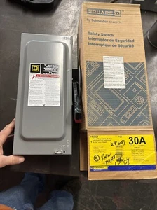 NUEVO SQUARE D HU361 30 amperios 600 voltios SIN fusionado interior desconexión trifásica 20+ - Imagen 1 de 6