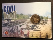 2023 Historic Autographs Civil War Authentic 1862 One Cent Penny Coin Card 1/87