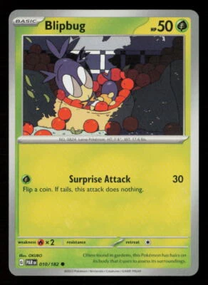 Blipbug SV04: Paradox Rift #010/182 Common Pokemon Card - Image 1 of 2