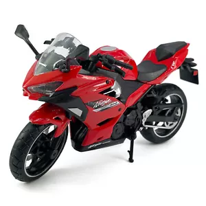 1:12 2023 Kawasaki Ninja 400 Motorcycle Model Diecast Toy Vehicle for Boys Red - Picture 1 of 9