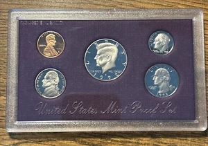 1992 US Coin Mint Proof Set Original Box & COA 5 Münzen CN-Clad - Bild 1 von 6