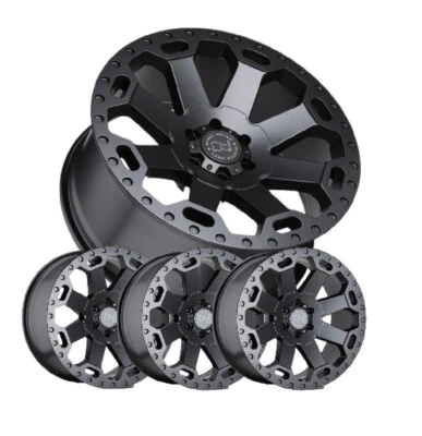 17 BLACK RHINO WHEELS RIMS FIT TOYOTA RAV4 HIGHLANDER OVERLAND ALL TERRAIN - Image 1 of 4