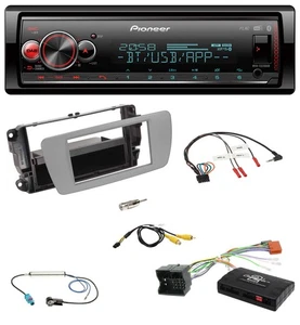 Pioneer Bluetooth USB Lenkrad DAB Autoradio für Seat Ibiza 2008-2015 dublingrau - Bild 1 von 9
