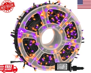 164 FT 500 LED Halloween Lichterkette, Wasserdicht Halloween Lichterkette Schwarz - Bild 1 von 7