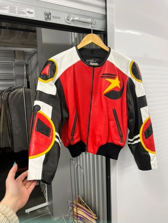 Original Michael Hoban North Beach Leather Biker Jacket  - Image 1 of 4