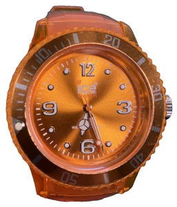 Ice Watch Orange Transparent Wrist Watch Mens Unisex 40mm New Battery - Picture 1 of 7