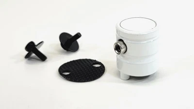 Ddrum Turret Bass Drum Lug with Basket and Mounting Screws -White - Image 1 of 3