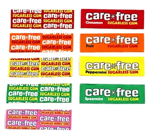 Menge 9 Vintage Cafe Free Kaugummi Verpackungen ~ Zimt Obst Pfefferminze Spearmint - Bild 1 von 2