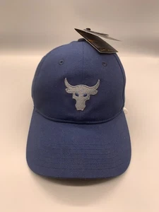 Project Rock Hat Cap Strap Back Blue Under Armour Baseball Workout Golf Mens - Picture 1 of 15