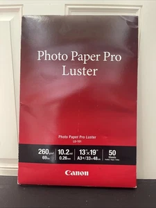 Canon Photo Paper Pro Luster (13 x 19", 50 Sheets) SEALED BOX - Picture 1 of 7