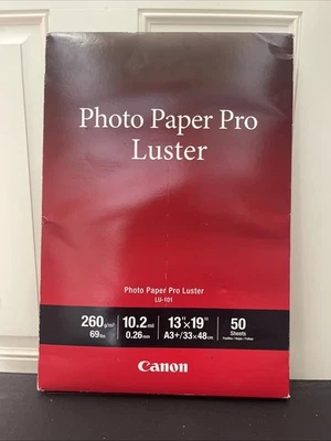 Canon Photo Paper Pro Luster (13 x 19", 50 Sheets) SEALED BOX - Image 1 of 4