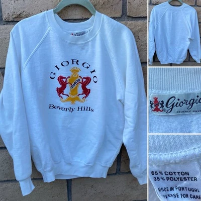 Винтажный Giorgio Беверли-Хиллз реглан толстовка свитер Junper 1980-х носили 80-х - Изображение 1 из 4