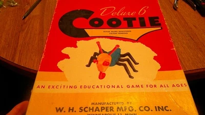 Juego educativo Deluxe 1949 6 Cootie con piezas adicionales # Foto 1 de 4