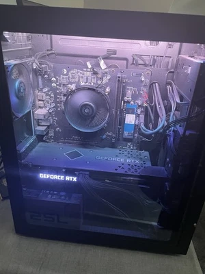 HP Omen 25L (500GB SSD, AMD Ryzen 7 RTX 3070, 32gb Ram) Gaming Desktop - Image 1 of 2