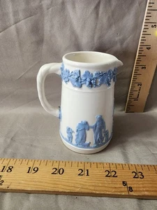 Antique Wedgewood Embossed Queensware Creamer Pitcher Flawless Shape - Picture 1 of 4