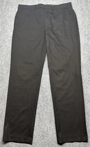 LRL Ralph Lauren Dress Pants Mens 36X32 Brown Check Stretch Flat Front Pockets - Picture 1 of 15