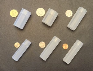 Guardhouse 6pk Coin Tubes-Penny-Nickel-Dime-Quarter-Half Dollar-Small Dollar - Picture 1 of 2