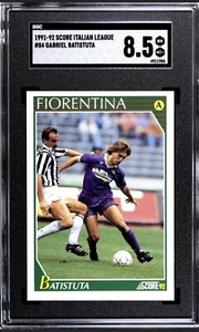 1991-92 Ergebnis italienische Liga #84 Gabriel Batistuta SGC 8,5 - Bild 1 von 2