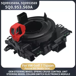 5Q0953569A Slip Ring FCC Steering Module New Genuine teering Wheel Clock spring - Picture 1 of 8
