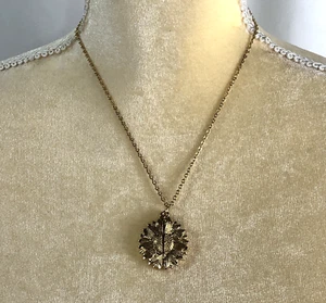 You Are My Sunshine Locket Necklace Sunflower 18 in to 19 in Length w/ Pouch NWT - Picture 1 of 15