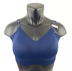 Sujetador Victoria's Secret Bare XL M Grande Inalámbrico Confort Azul Marino Ligeramente Forrado - Imagen 1 de 9